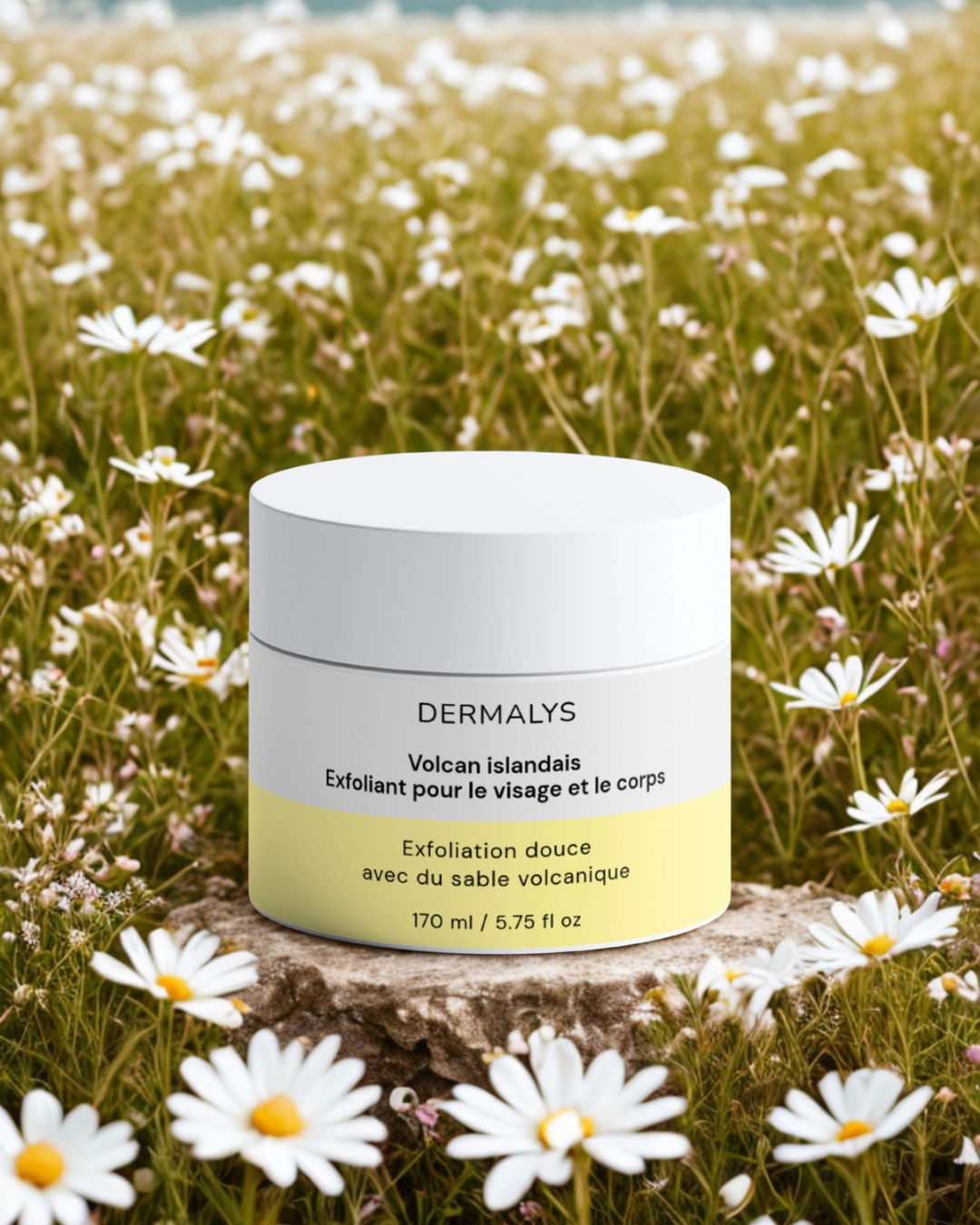 Exfoliant naturel Dermalys au volcan islandais pour visage et corps éclat