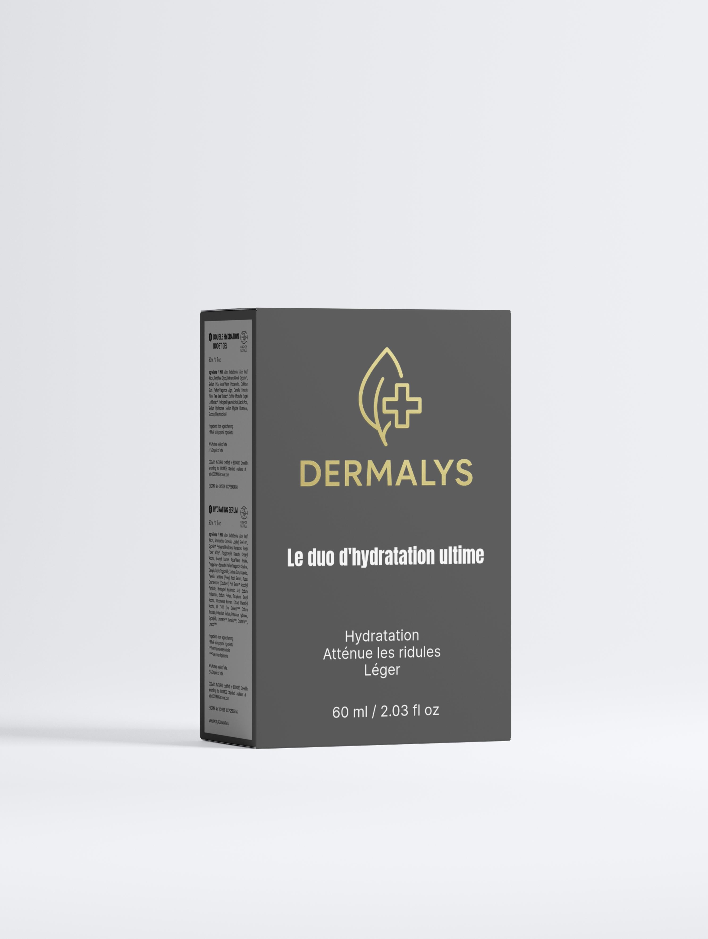 Dermalys – Duo Hydratation Intense : Gel Double Hydratation Boost & Sérum Hydratant