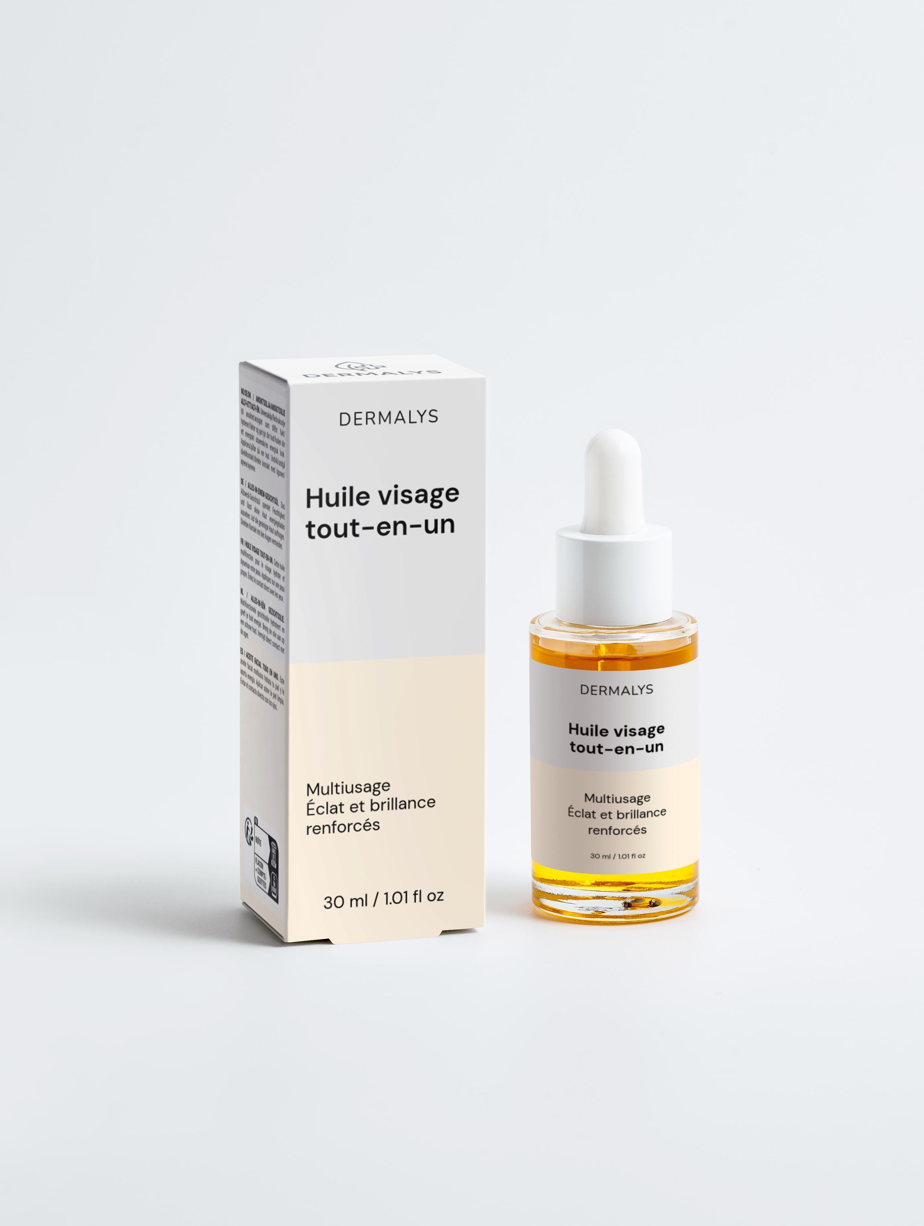 Dermalys – Huile Visage Tout-en-Un Éclat & Nutrition