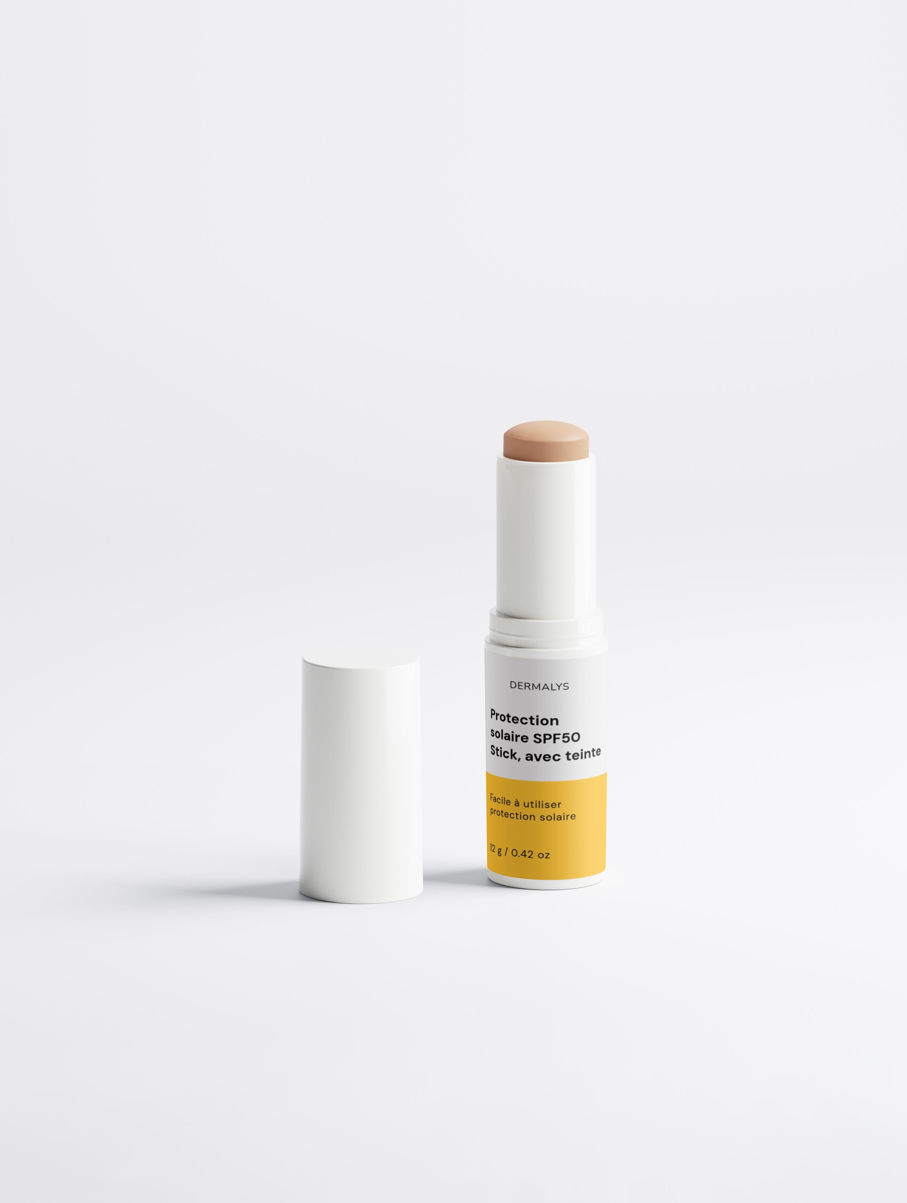 Dermalys – Stick Solaire Minéral Teinté SPF50 Haute Protection