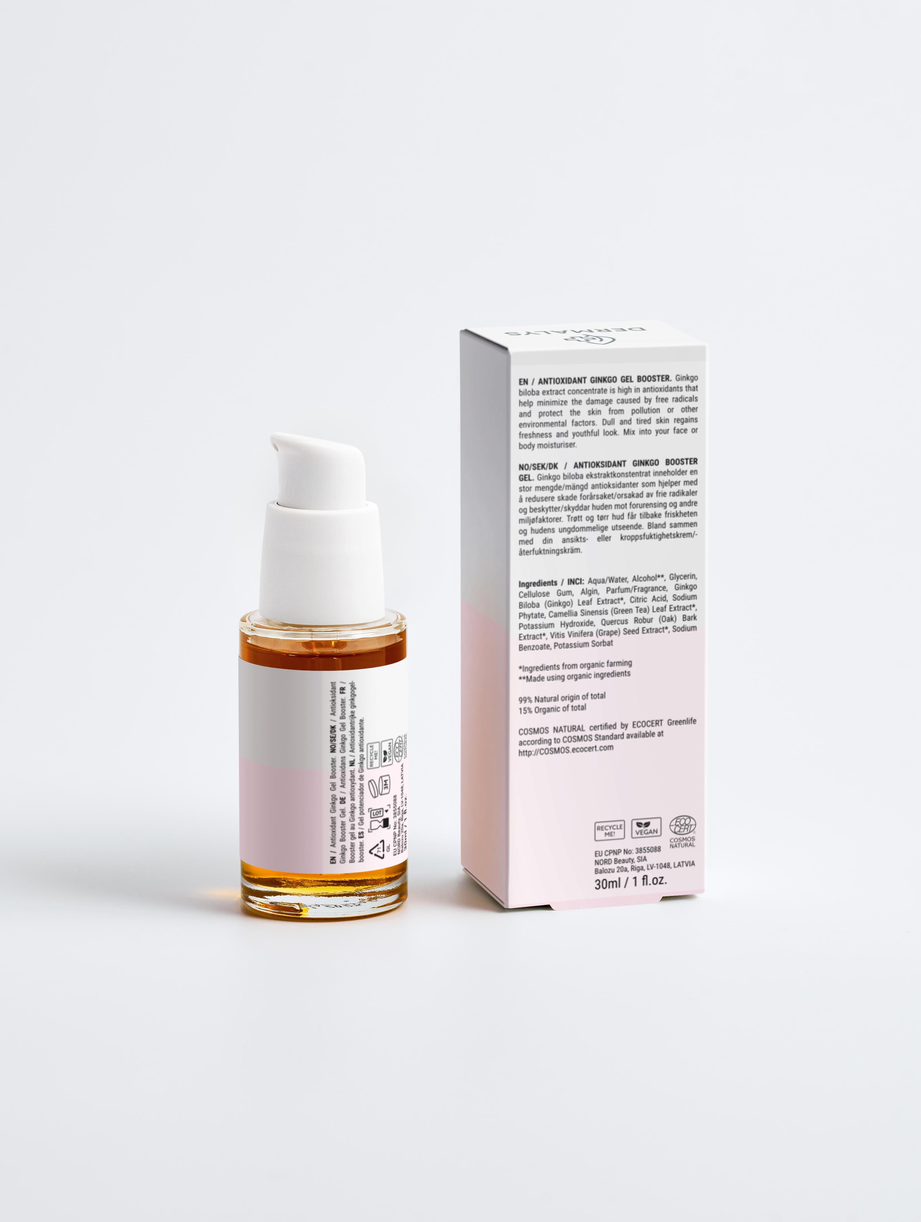 Dermalys – Gel Booster au Ginkgo Antioxydant & Protecteur