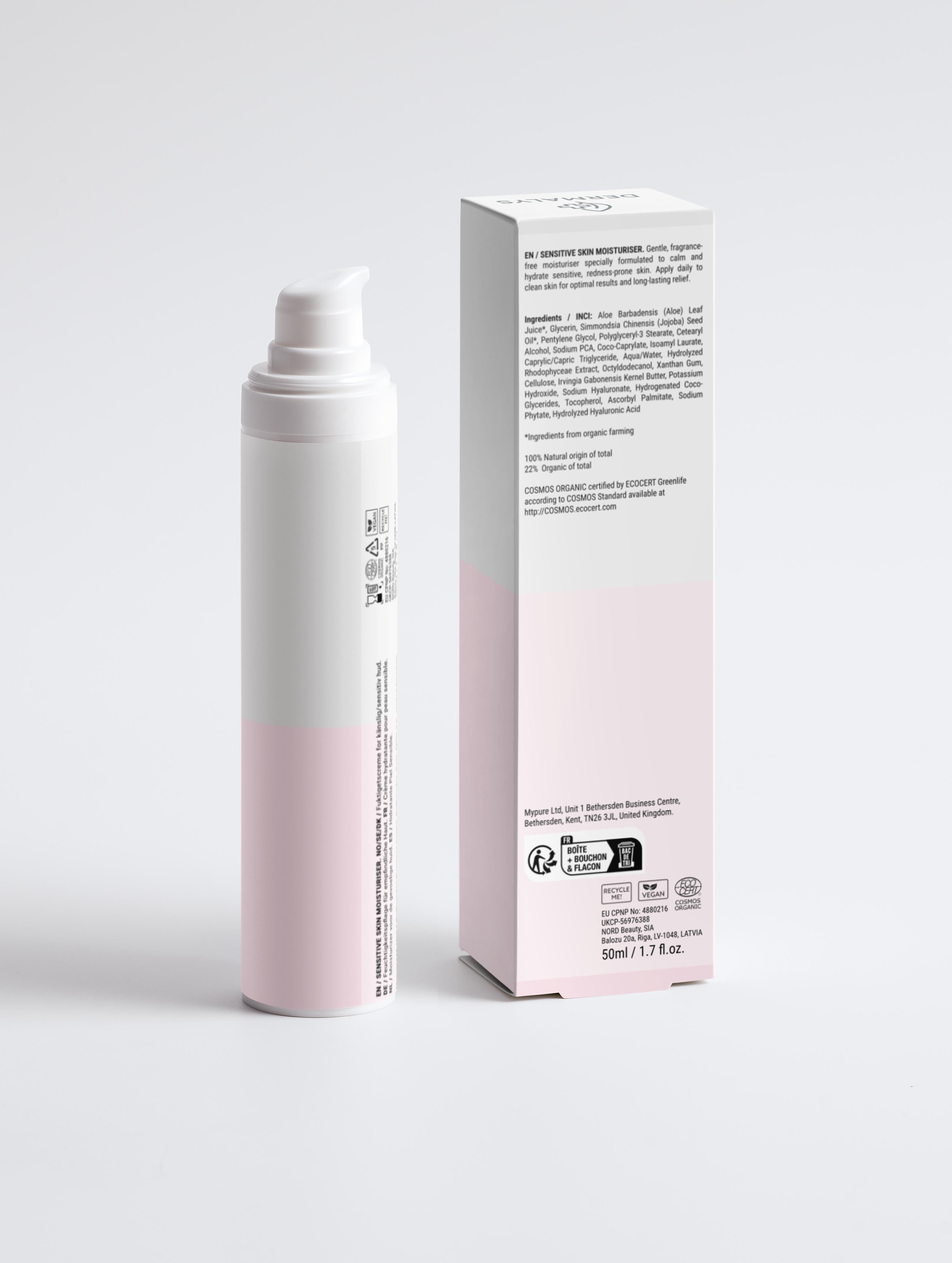 Dermalys – Crème Hydratante Peaux Sensibles Sans Parfum