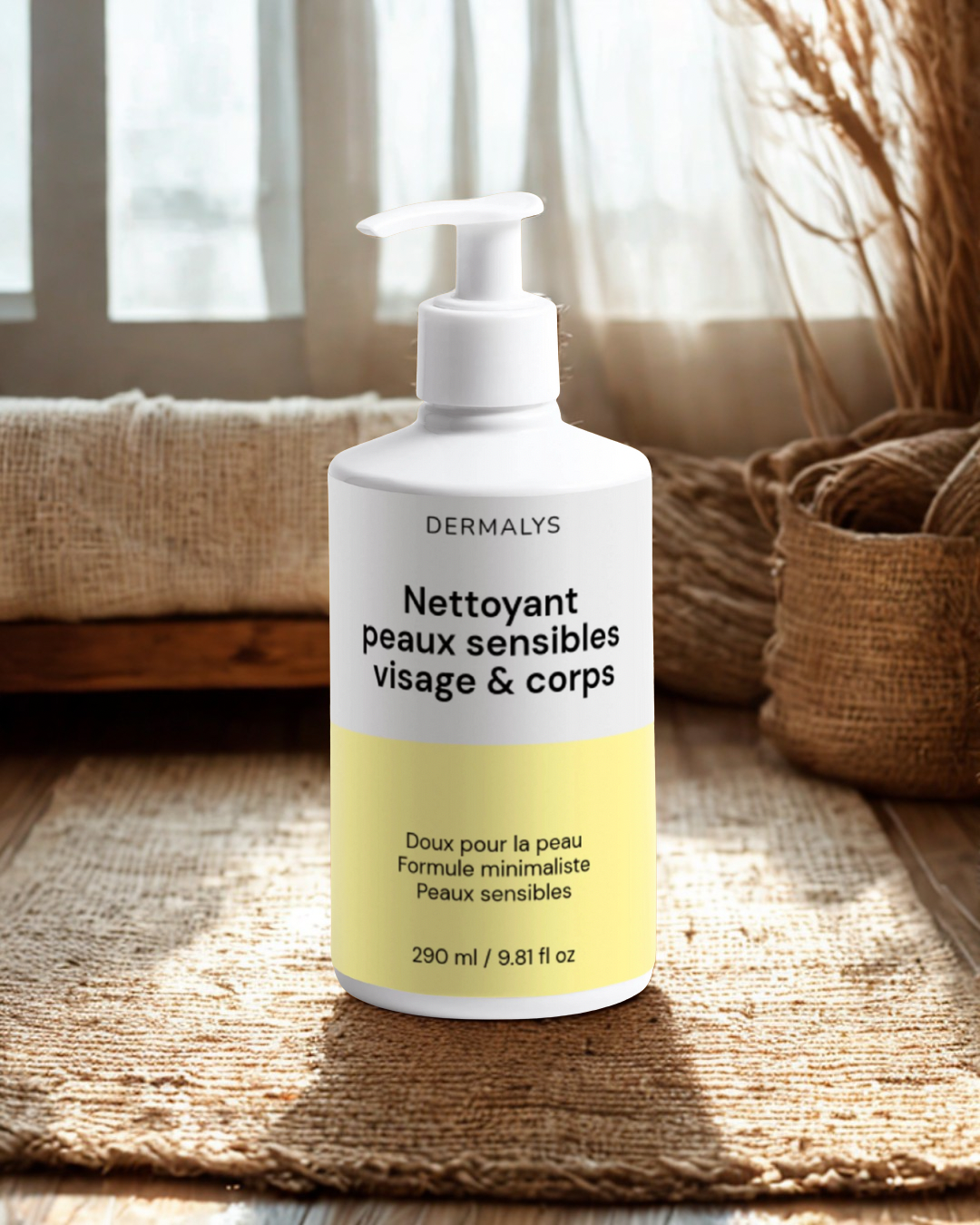 Nettoyant douceur Dermalys visage et corps adapté aux peaux sensibles