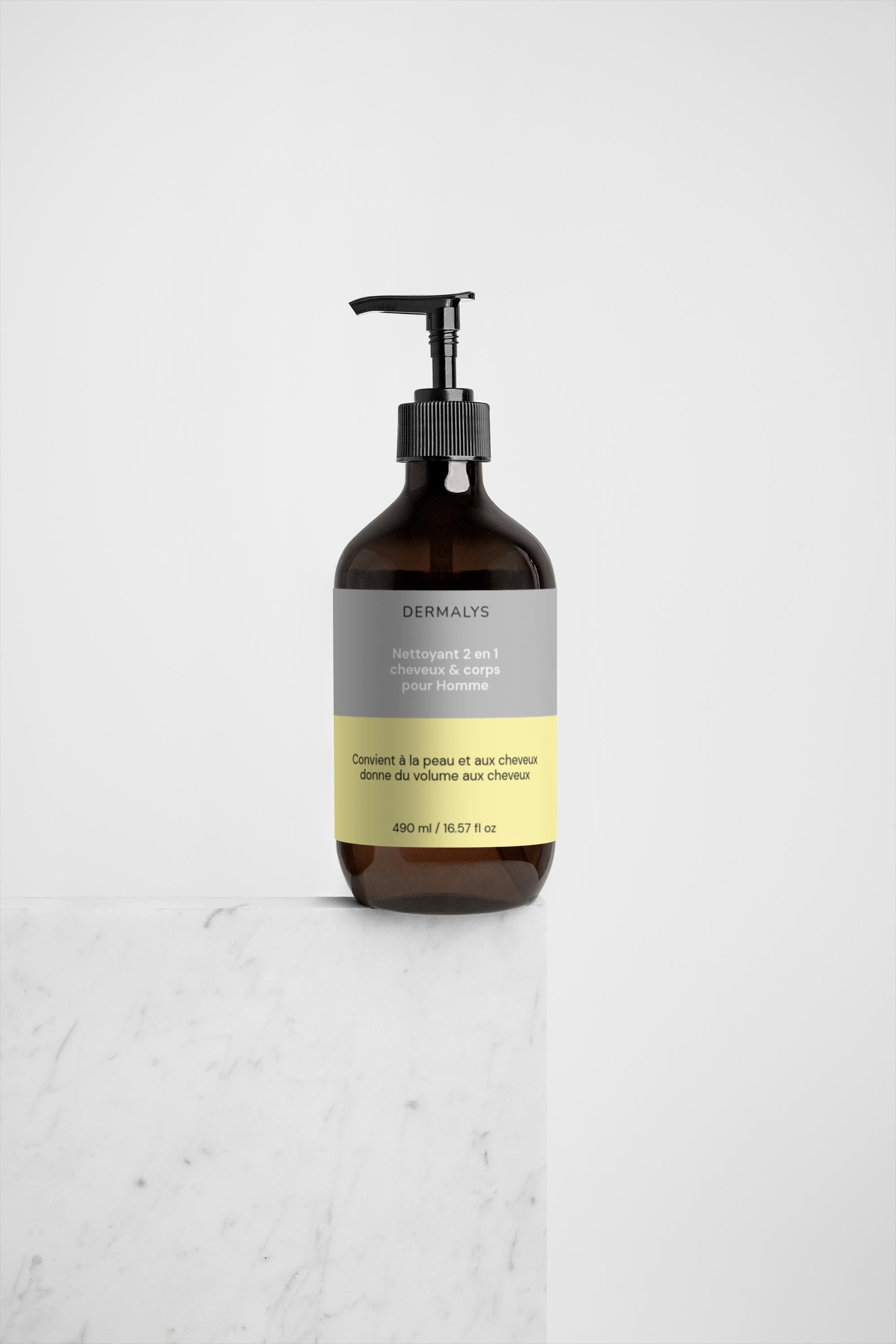 Dermalys – Gel Douche & Cheveux 2-en-1 Homme Vitalité & Volume