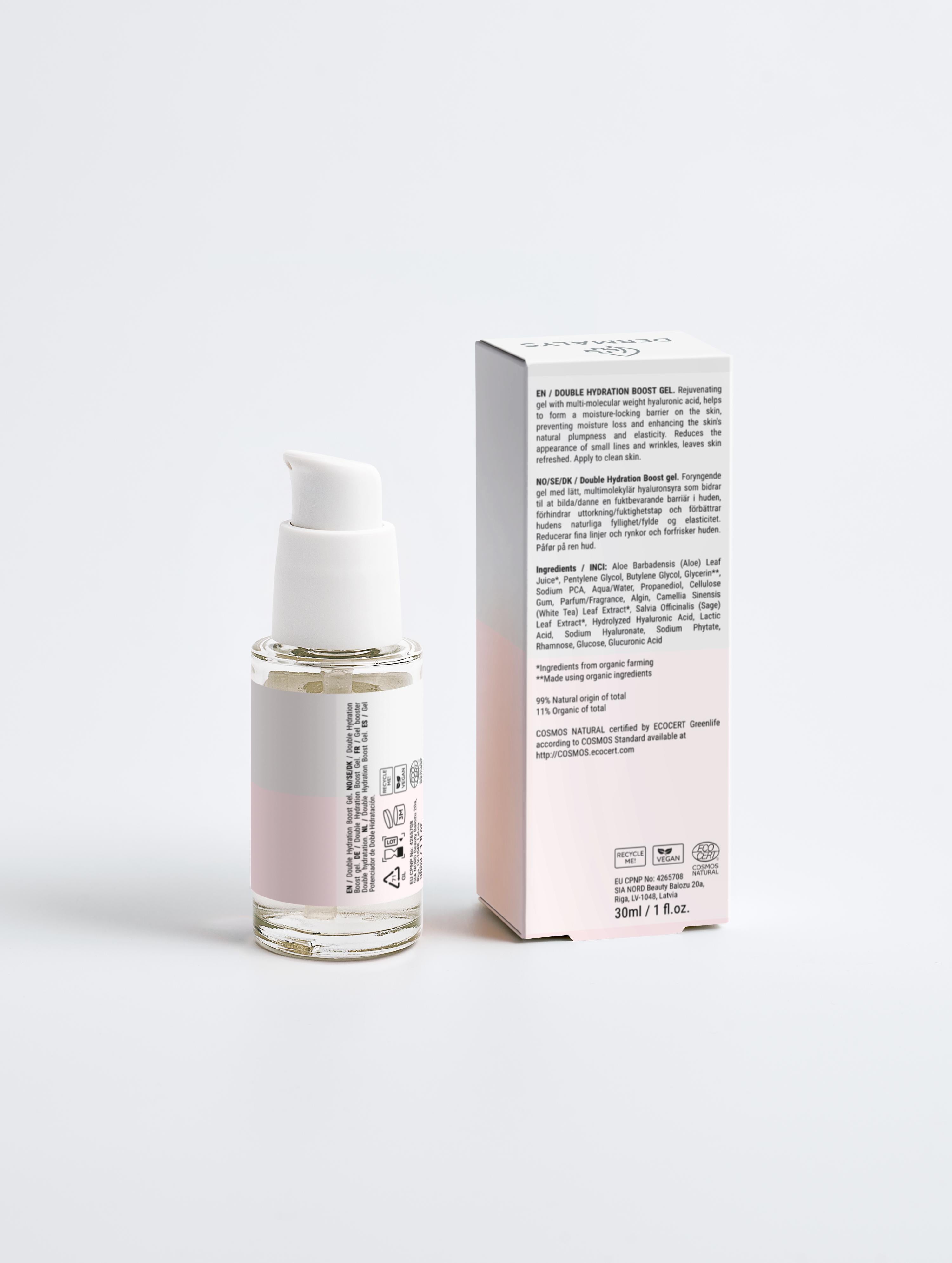 Dermalys - Gel Double Hydratation Boost + acide hyaluronique
