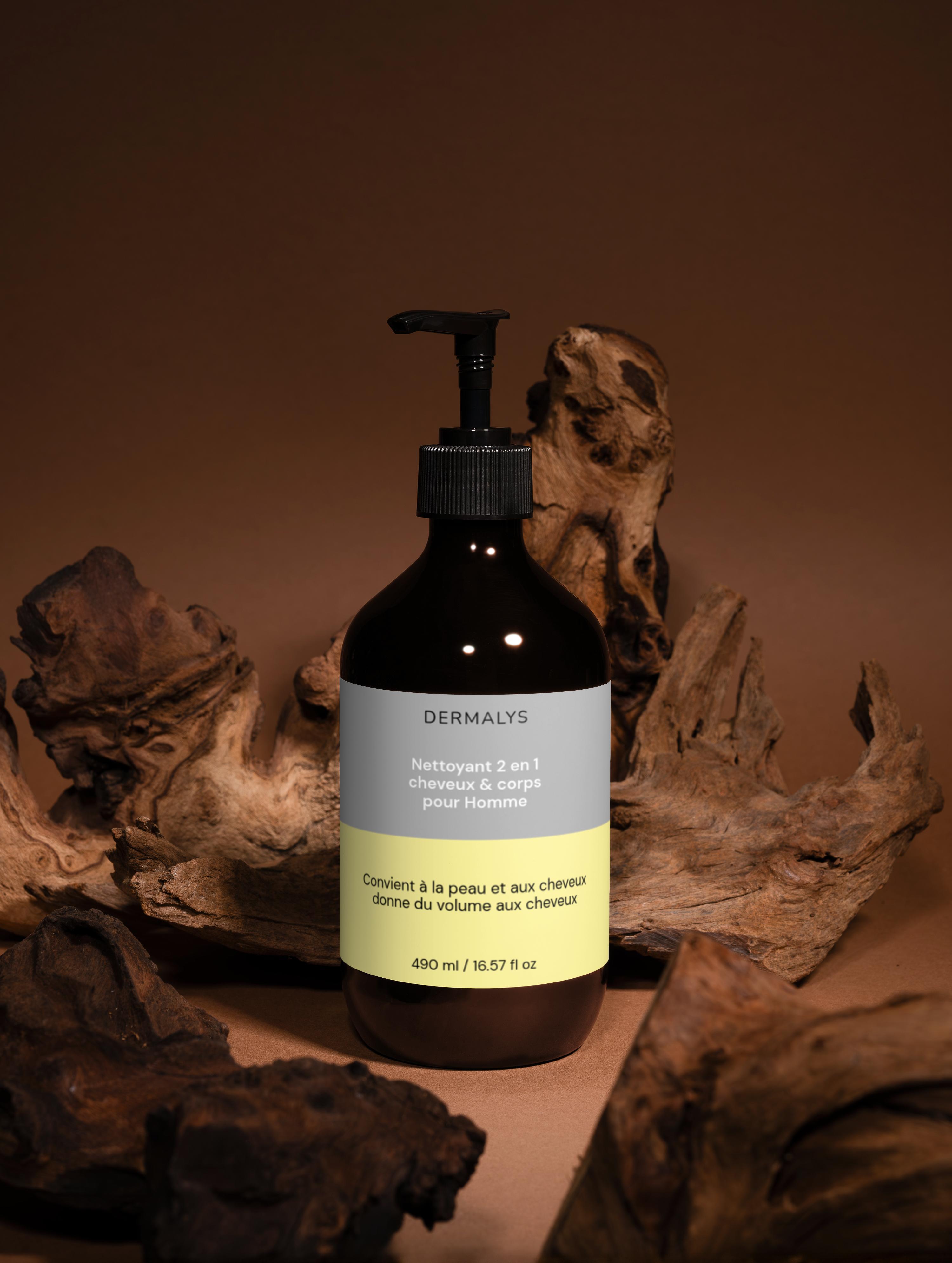 Dermalys – Gel Douche & Cheveux 2-en-1 Homme Vitalité & Volume