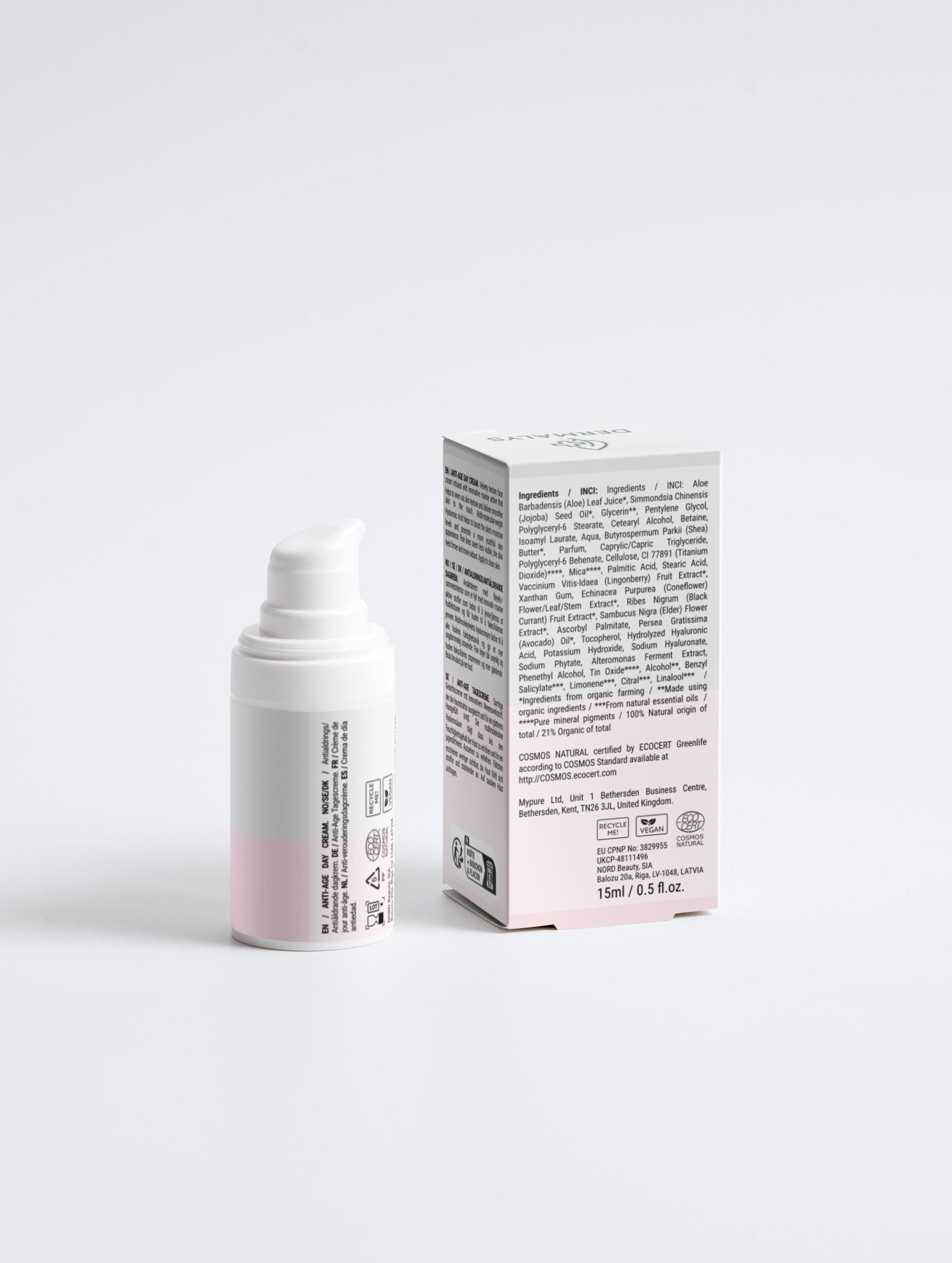 Crème de jour anti-âge Dermalys hydratante lissante et raffermissante