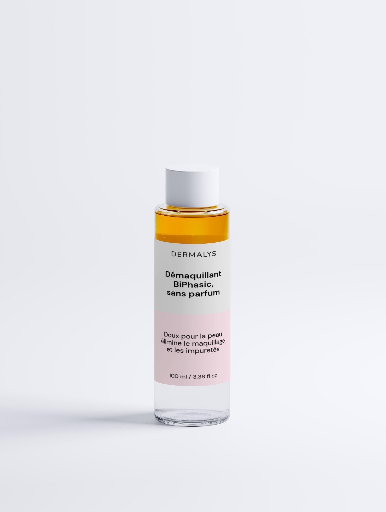 Démaquillant biphasé Dermalys sans parfum douceur et hydratation peaux sensibles