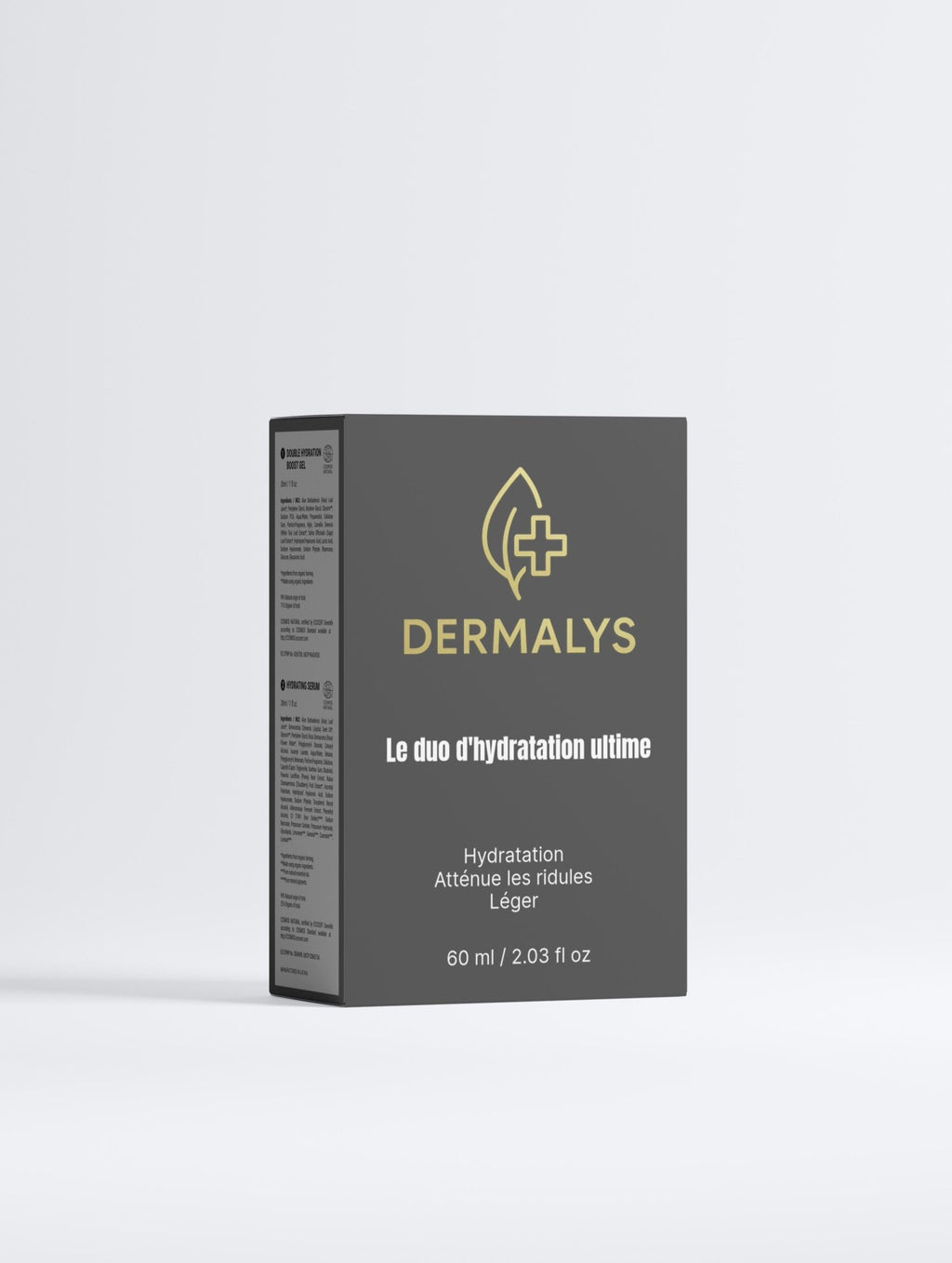 Coffret Dermalys duo hydratation intense avec gel et sérum visage