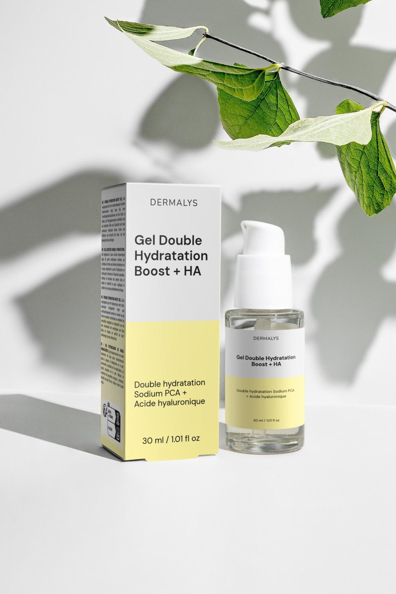 Coffret Dermalys duo hydratation intense avec gel et sérum visage