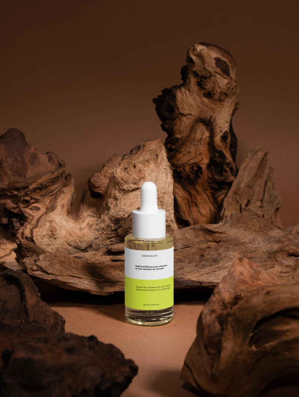 Huile fortifiante Dermalys cheveux et cuir chevelu romarin revitalisant