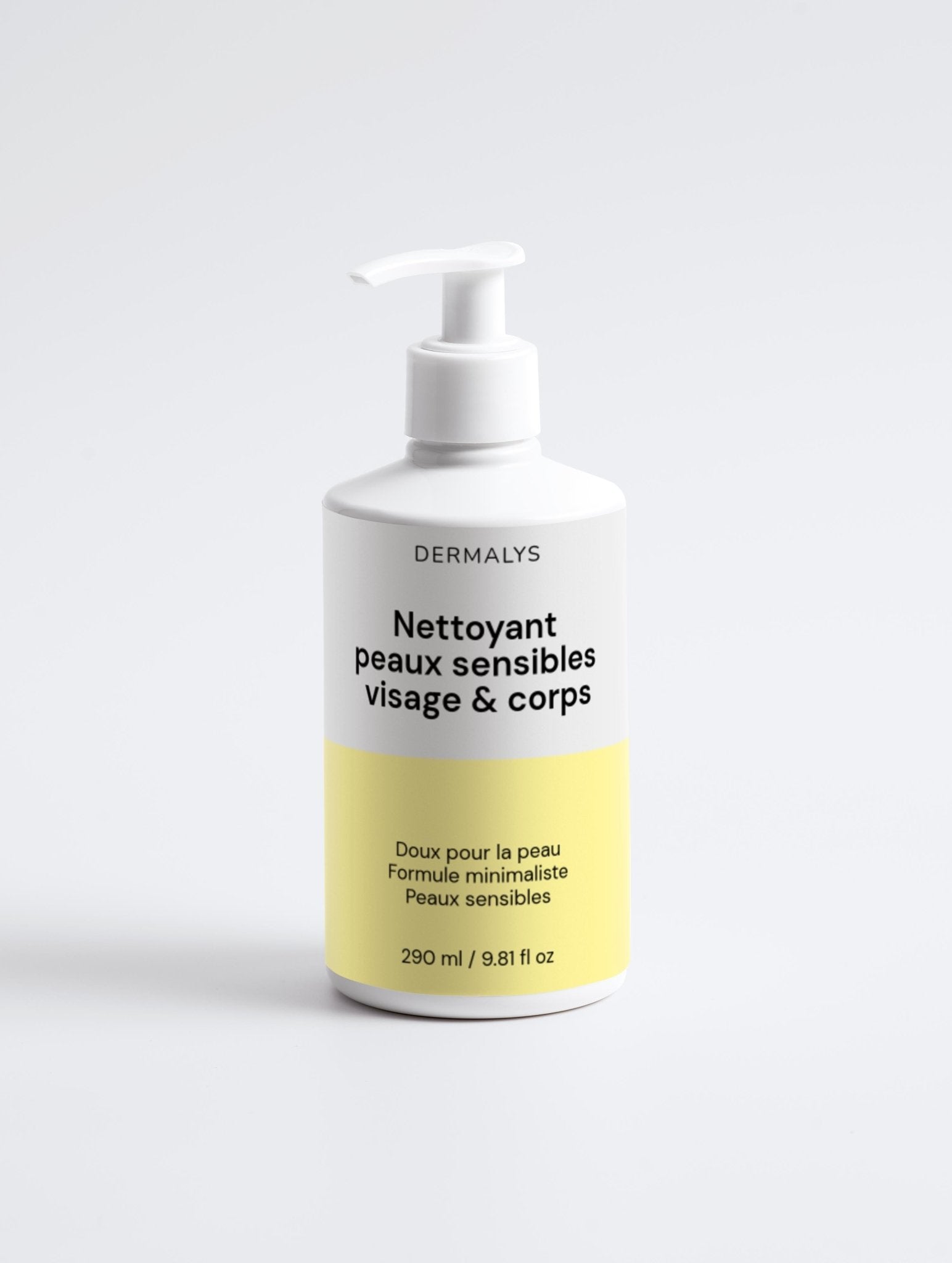 Nettoyant douceur Dermalys visage et corps adapté aux peaux sensibles