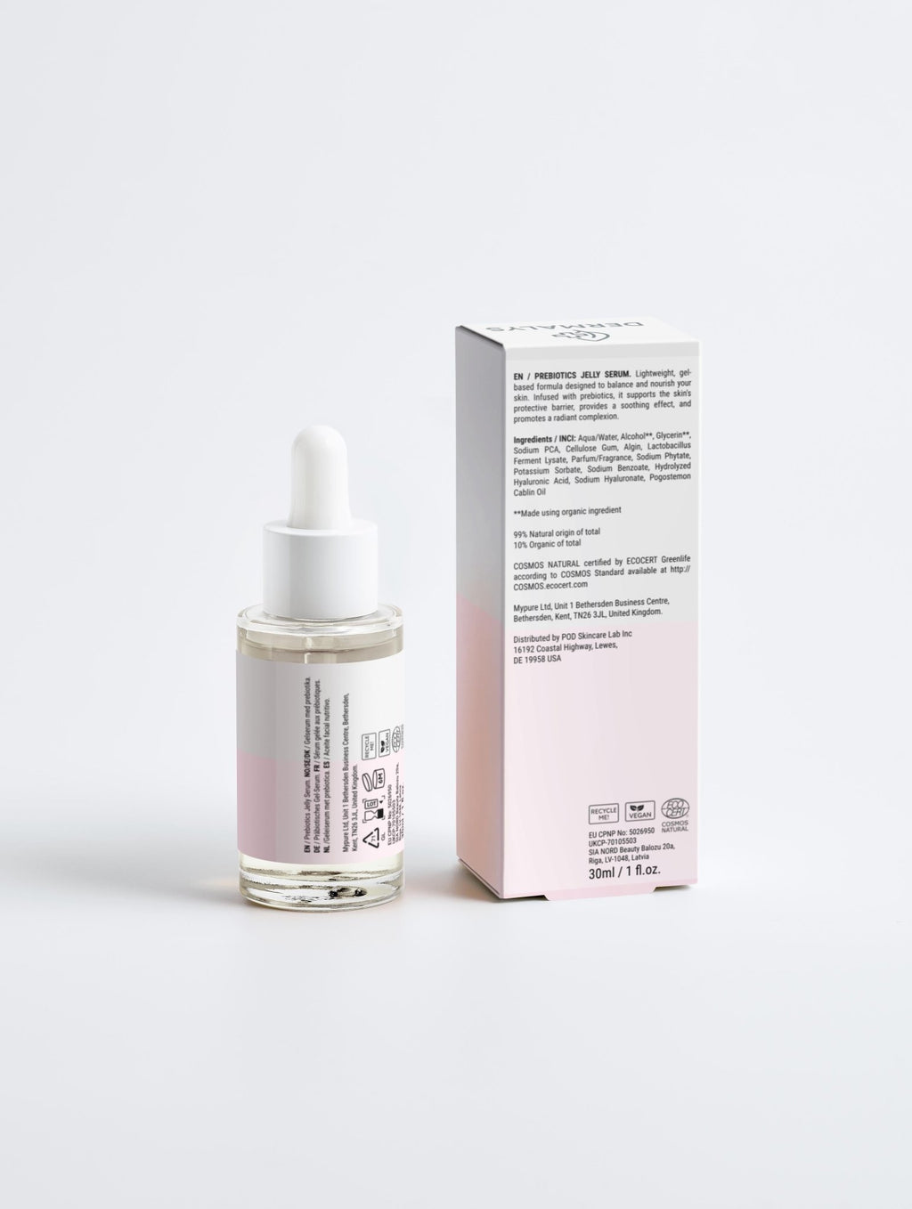 Sérum gelée prébiotique Dermalys équilibrant apaisant peau irritée