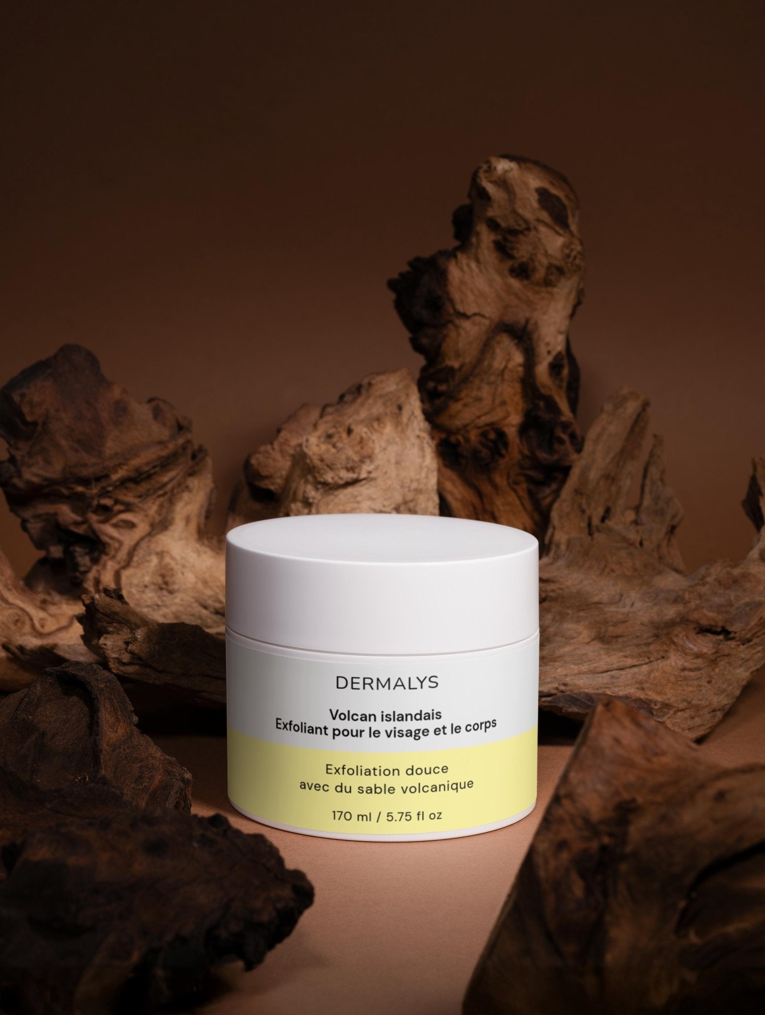 Exfoliant naturel Dermalys au volcan islandais pour visage et corps éclat