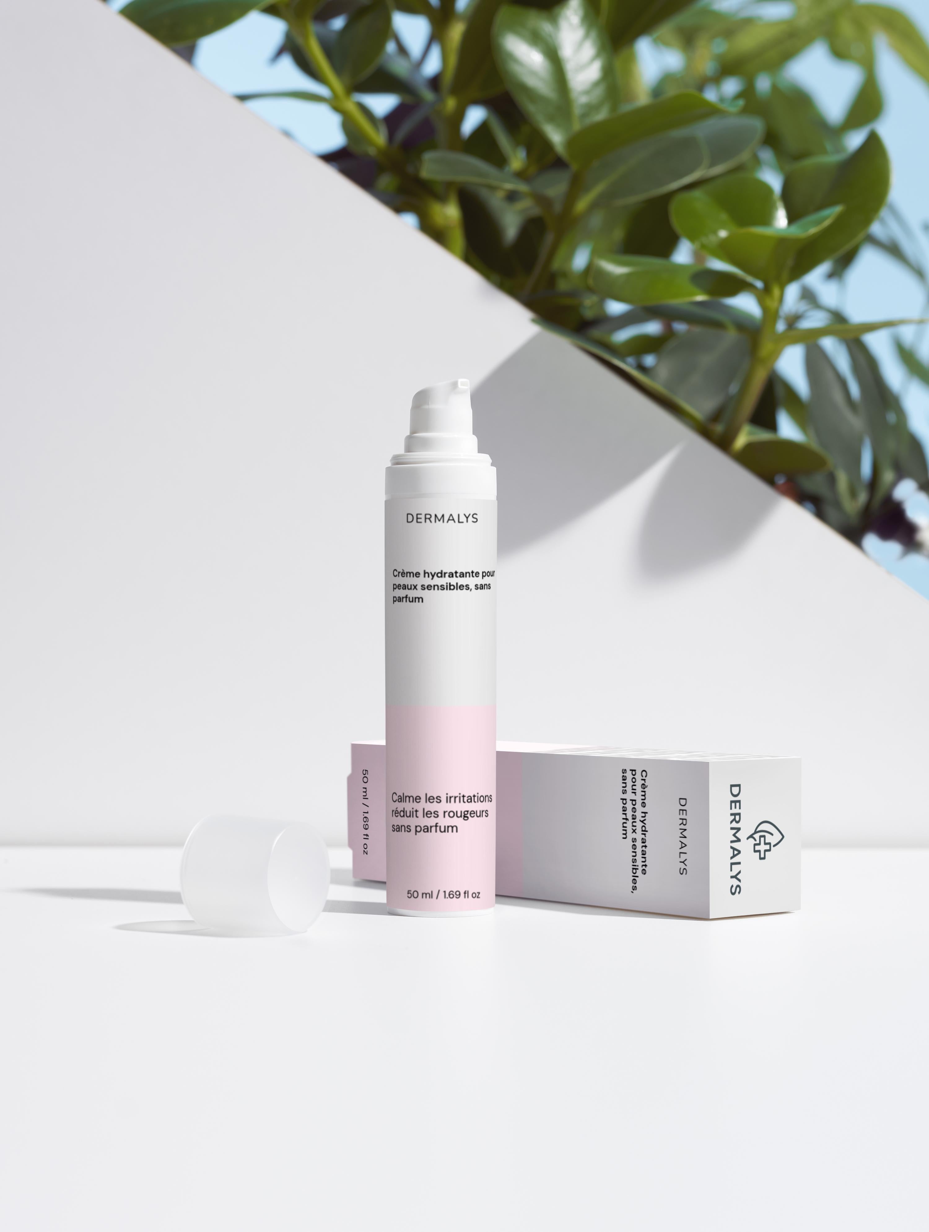 Dermalys – Crème Hydratante Peaux Sensibles Sans Parfum